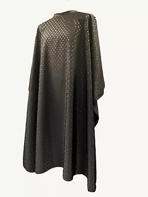 £9.99 • Buy Pro Hairdressing Gown Black Dot Waterproof Hair Salon Cut Cape Barber Apron