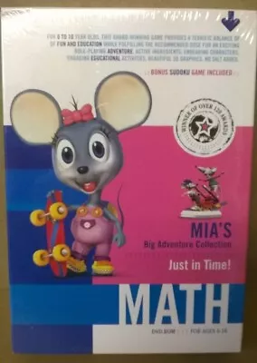 Software PC Kutoka Mia's Big Math Adventure Just In Time Ages 6-10 2002 Box • $8.98