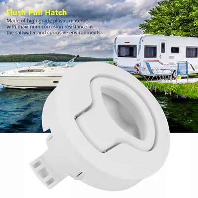 ・Plastic Flush Pull Hatch Latch Slam Latch For RV Marine Boat RV White • $9.22