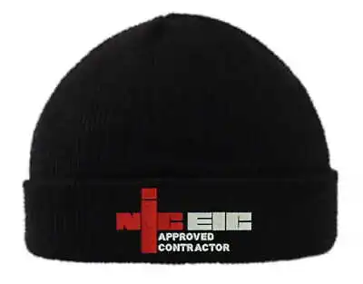 £12.99 • Buy  Custom Embroidered NICEIC Hats Pullover Cuffed Beanie 4 Professionals 
