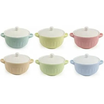 £6.90 • Buy New Ceramic Soup Bowl Lid Mug Set Cereal Saucepan Cup Rice Bread Home Dessert
