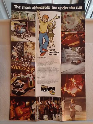 Idora Park Youngstown Ohio 1978 Promotional Poster Park Brochure 11  X 17  Rare • $34.95