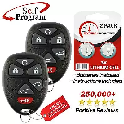 2 For 2007 2008 2009 2010 2011 2012 2013 2014 Chevrolet Suburban Remote Key Fob • $11.89