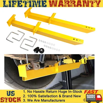 28  Universal Leaf Spring Traction Bars Yellow Powder Coat Finish Steel Kit • $76.95