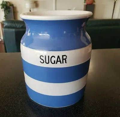 Rare Antique T.g. Green  England Cornish Kitchen Ware Blue Sugar Jar Container • $69