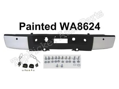 Painted Summit White WA8624 Rear Bumper Assy For 07-13 Silverado 1500 W/Hole • $352.18