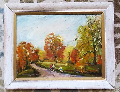 Vintage Rose Pontillo Di Carlo Oil Painting-clouds Over Vermont- Batavia Ny Art • $99
