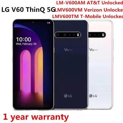 $228.99 • Buy New Sealed LG V60 ThinQ 5G LM-V600AM V600TM V600VM 128GB Unlocked Smartphone