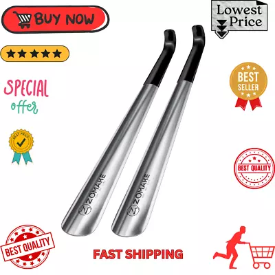 2 Pack Shoe Horn Long Handle For Seniors Metal Long Shoehorn For Boots16.5  • $13.76