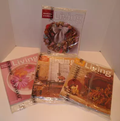 Martha Stewart Living Magazine Lot Of 4 August September November Dec 2002 NEW • $22.99