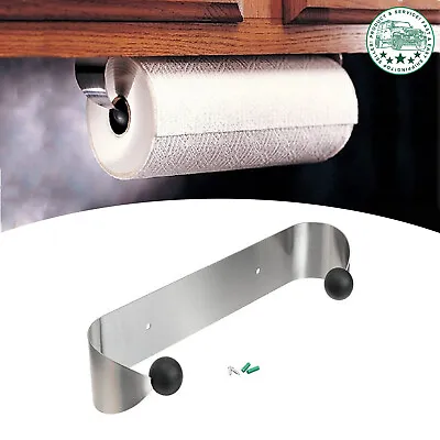 Paper Towel Holder Under Cabinet Wall Mount Stainless Steel Rack Kitchen • $7.94