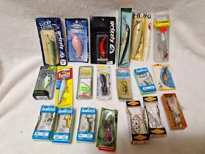 Lot Of 20 Freshwater Fishing Plugs  Lures New And Pre-owned  • $24.99