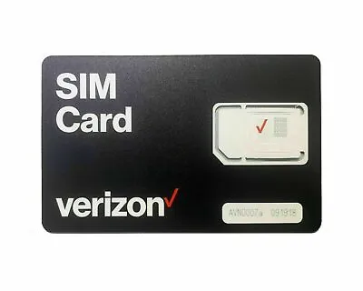 Verizon 3-in-1 Postpaid/Prepaid 4G LTE 5G SIM Card Nano/Micro/Standard Size • $5.98