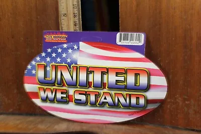Vintage Decal Car Sticker 2001 USA United We Stand 9/11 American Flag • $6