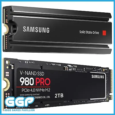$289 • Buy Samsung SSD 250GB 500GB 1TB 2TB 980 PRO Heatsink M.2 PCIe 4.0 Solid State Drives