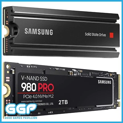 $289 • Buy Samsung SSD 250GB 500GB 1TB 2TB 980 PRO Heatsink M.2 PCIe 4.0 Solid State Drives