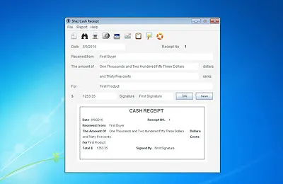 Cash Receipt Software Management App Generator Maker Billing Invoice BY SOFT02 • £7.81