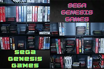 Sega Genesis Games Lot You Pick Buy 2 Get 1 50% Off Clean Pins Play Tested • $8.96