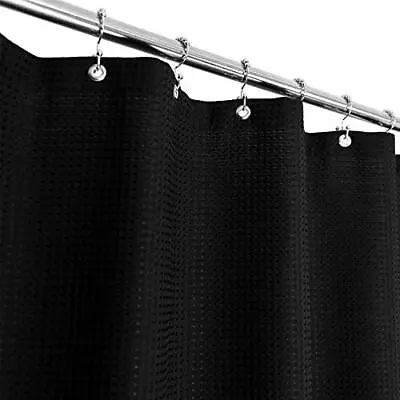 $26.99 • Buy Barossa Design Tub Shower Curtain Waffle Weave Fabric Heavy Duty, Superb Quality