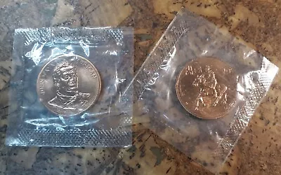 2x Vintage John Wayne Commemorative Copper Bronze Coin Token Original Plastic • $18