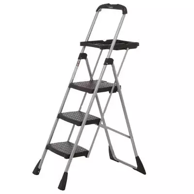 Cosco Platform Ladder 4' Steel 3-Step Lightweight Foldable W/ 225lbs Capacity • $91.88