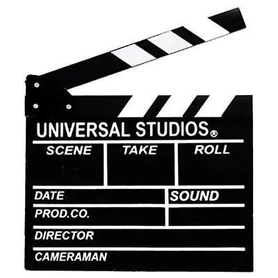 Movie Film Clap Board 12 X11  Hollywood Clapper Board Wooden Film Movie Clap... • $16.65