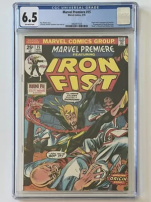 Marvel Premiere #15 (1974) CGC 6.5 - 1st Iron Fist Appearance And Origin! • $375