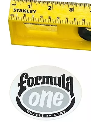 Vtg 1990’s Acme Skateboards Sticker Formula One ￼Powell Peralta  ￼Santa Cruz￼ • $30