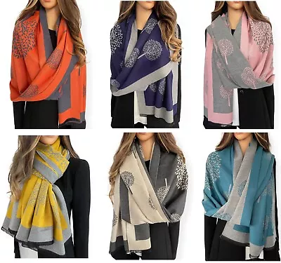 £17.95 • Buy Ladies Tree Of Life Pashmina Shawl Wrap Long Large Scarf Blanket Scarves Winter