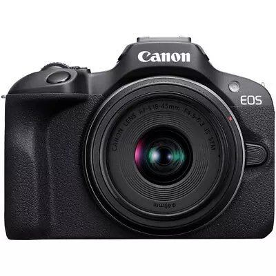 New Canon EOS R100 Mirrorless Camera With 18-45mm Lens • £411