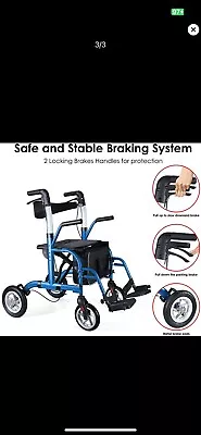 Healconnex 2 In 1 Rollator Walker For Seniors-Medical Walker With SeatFoldin... • $160