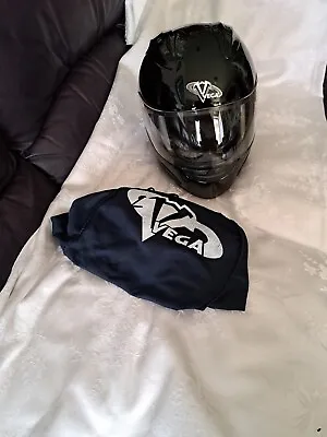 Mens Black Vega ALTURA Motorcycle Helmet Size 4XL • $110