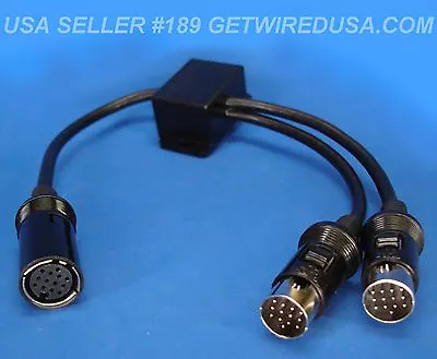 13-pin Y Adapter Splitter 2 Male 1 Female Cable Roland Planet Waves Us Seller • $29.95