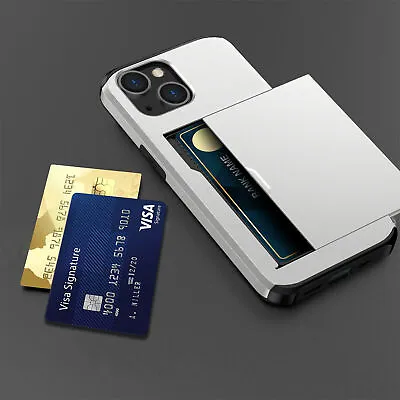 $11.86 • Buy Shockproof Case Wallet Card Holder For Samsung S22 Ultra S21 S20 S10 Plus Note20