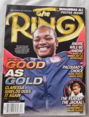 $10 • Buy Claressa Shields - December 2016 RING Boxing Magazine - EX
