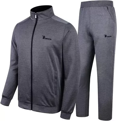 Men's Tracksuits Sets Outfits 2 Pieces Jogging Suits Athletic Warm Up Sweatsuit • $48.32