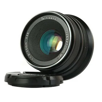 7artisans 25mm F1.8 Manual Focus Lens For EF-M Mount M100 M2 M3 M5 M6 M10 Camera • £68.39
