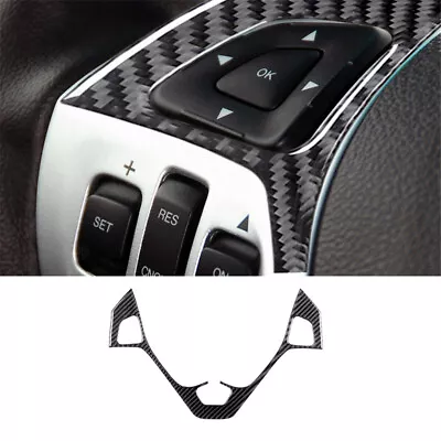 Steering Wheel Buttons Panel Trim Cover Carbon Fiber For Ford Explorer 2011-2014 • $40.69