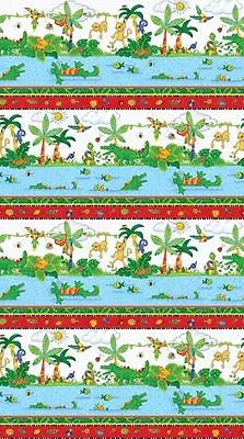 I Spy...In The Amazon By Northcott - Multi Stripe Border    #20897-24 • $11.70