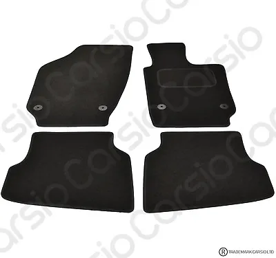 For Volkswagen Polo 6R 2009 To 2018 Tailored Carpet Car Floor Mats In Black 4pcs • £13.99