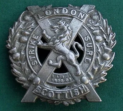 14th County Of London Bn (London Scottish) ~  British Army Military Cap Badge. • £24.99
