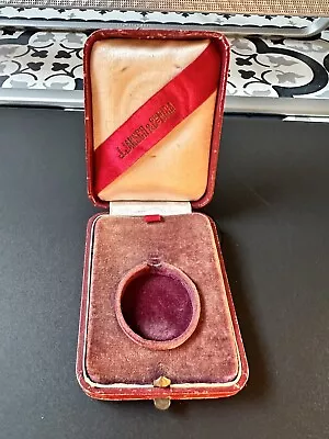 Antique Push Button Pocket Watch Presentation Box - J Jaksch & Co Riga • $75