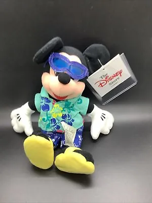 Disney Store Mickey Mouse Plush Soft Toy Teddy 9 Inch Collectable Beach NEW • £17.95