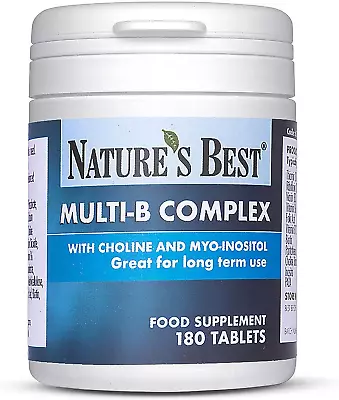 Multi B Complex Tablets With Choline & Inositol | Powerful B Complex Containing • £16.39