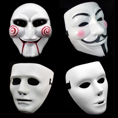 $6.66 • Buy Halloween V Unisex Cosplay Costume For Vendetta Mask Guy Fawkes Anonymous Hacker