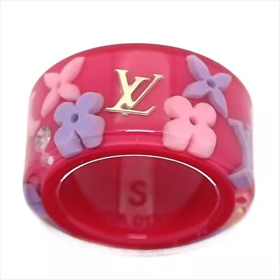 LOUIS VUITTON Ring Berg Farador Fuchsia Pink M66096 #50 US Size5.5 • £304.46