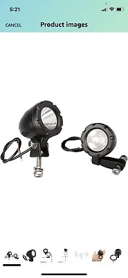 Super Bright Offroad 2  Round LED Fog Light Pods For Motorcycle 6000K Cool Whit • $31.55