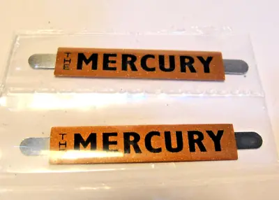 Marx Train Parts-mercury Copper Name Plate Set Permanent Decal /metal Plate(115a • $12