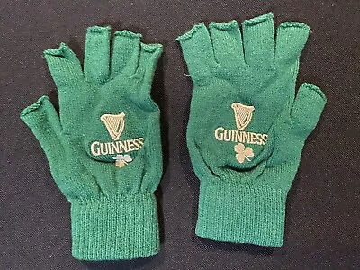 Guiness St Patrick's Day Green Fingerless Knit Gloves! NEW IN PACKAGE! UNISEX! B • $5