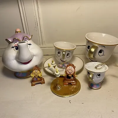 Disney Beauty And The Beast Mrs Potts Chip Lumiére Cogs Characters • £15